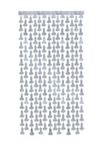 Glitterati Disco Penis Curtains (2 Each 6ft. Panels - Black/Silver