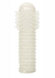 Glow In The Dark Reversible Penis Sleeve - Clear/Glow In The Dark