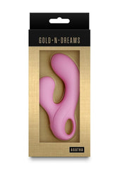 Gold-N-Dreams Agatha Rechargeable Silicone Rabbit Vibrator - Pink