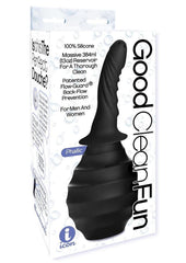 Good Clean Fun Silicone Phallic Douche - Black