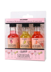 Goodhead Cocktail Delights (3 Pack) 2 Oz.- Peach Bellini, Strawberries and Champagne, Lemon Drop