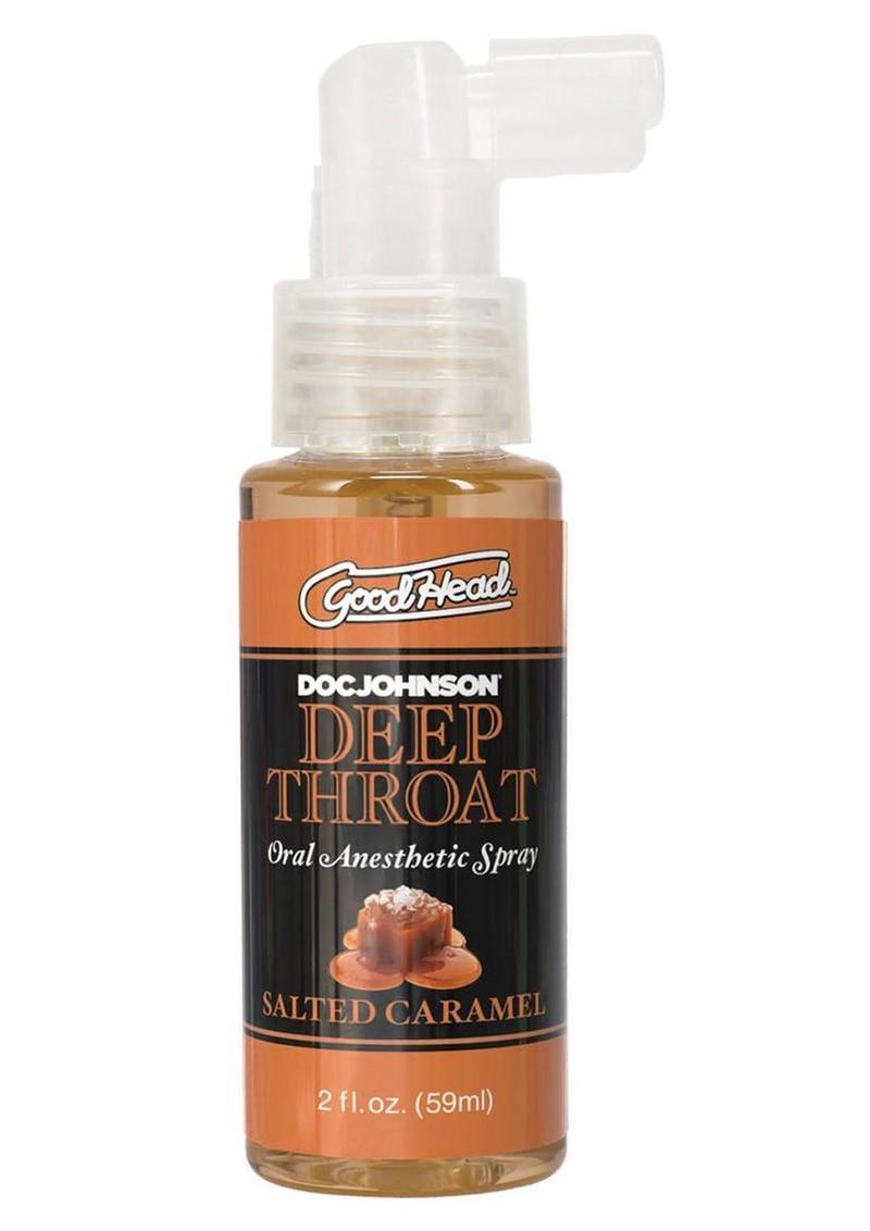 Goodhead Deep Throat Oral Anesthetic Spray Salted Caramel - 2oz