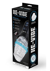 He-Vibe The Original Gluk Gluk Rechargeable Masturbator - Black/Clear