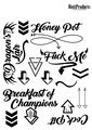 Hott Products Erotic Tattoos Assorted