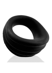 Hunkyjunk Expander Slimmer Scoop Style Silicone Cockring - Black Fog