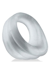 Hunkyjunk Expander Slimmer Scoop Style Silicone Cockring - Clear Steam - Clear