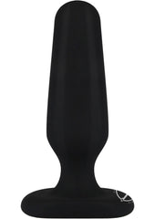 Hustler All About Anal Seamless Silicone Butt Plug - Black - 3in