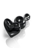 Icicles No 74 Beaded Heart Shaped Glass Anal Plug