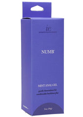 Intimate Enhancements Numb Anal Gel - Mint - 2oz - Boxed