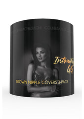Intimately Gg Silicone Nipple Cover - Brown - 3 Pack