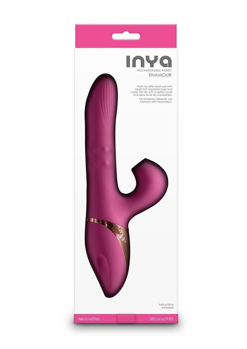 Inya Enamour Rechargeable Silicone Rabbit Vibrator with Air Pulse Clit – CD  Universe
