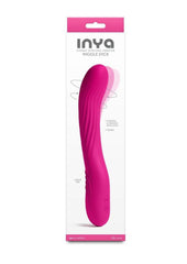 Inya Wiggle Stick Rechargeable Silicone Gyrating Vibrator - Pink - 7.5in