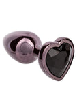 Jewel Black Diamond Heart Anal Plug