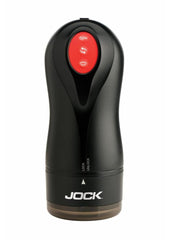 Jock Gyroblast Gyrating, Sucking and Vibrating Rechargeable Masturbator - Black/White