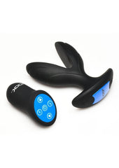 Jock Power Pulse E-Stim Anchor Silicone Anal Plug with Remote Control - Black