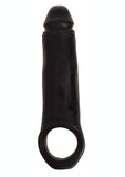 Jock Realistic Penis Enhancer with Ball Strap - Black - 2in
