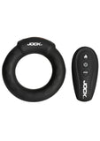Jock Rumbler Vibrating and Warming Rechargeable Silicone C-Ring 1.8in with Remote - Black