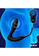 Jock Shockwave E-Stim Silicone Anal Plug with Cock Ring and Remote Control