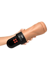 Jock Sucking and Vibrating Rechargeable Masturbator