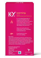 K-Y Warming Liquid Lubricant - 2.5 Oz