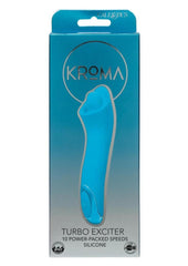 Kroma Turbo Exciter Rechargeable Silicone Mini Massager - Blue
