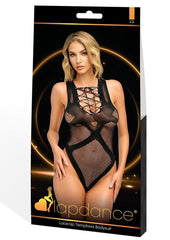 Lace-Up Temptress Bodysuit-Blk-Os