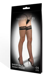 Lapdance Legs Lace Thigh High Blk-Os