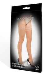 Lapdance Legs Lace Thigh High Nud- Q