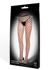 Lapdance Legs Rhinestone Pantyhose Os