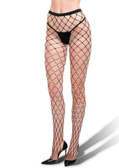Lapdance Legs Rhinestone Pantyhose Os