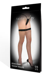 Lapdance Legs Vinyl Fishnet Thighhigh Os