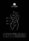 Le Desir Contrast Suspender Bodystocking