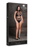 Le Desir Shade Carpo Xlvi Two Piece with Turtleneck, Crop Top and Pantie - Black - Queen