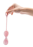 Le Wand Crystal Yoni Eggs Silicone Kegal Balls - Rose Quartz