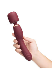 Le Wand Flat Top Fusion G Rechargeable Silicone Vibrator - Ruby