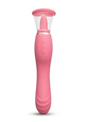 Le Wand Lick Silicone Rechargeable Vibrating Tongue - Pink/Rose
