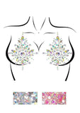 Leg Avenue Cambria Nipple Jewels Stickers and Body Glitter - Clear - 2 Pack