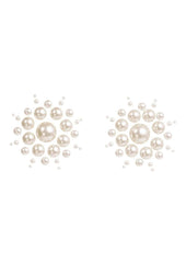 Leg Avenue Isla Adhesive Nipple Jewel Stickers - White - One Size