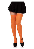 Leg Avenue Nylon Over The Knee - Orange - One Size