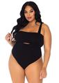 Leg Avenue Opaque Bandeau and Suspender Bodysuit