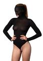 Leg Avenue Opaque Masked Bodysuit with Stimulating Beaded G-String