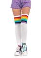 Leg Avenue Over The Rainbow Opaque Thigh High - Multicolor - One Size