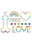 Leg Avenue Pride Body Jewels Sticker - Multicolor