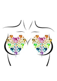 Leg Avenue Prism Nipple Jewels Stickers and Body Glitter (2 Packets - Multicolor
