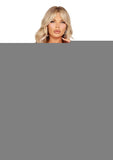 Leg Avenue Seamless Cut Out Long Sleeve Crop Top and G-String Panty - Pink - One Size