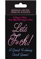 Let's F*ck! Sex Position Card Game