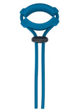 Levelz Detachable Wide Adjustable Silicone Lasso Cock Ring - Teal - 5mm
