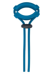 Levelz Detachable Wide Adjustable Silicone Lasso Cock Ring - Teal - 5mm