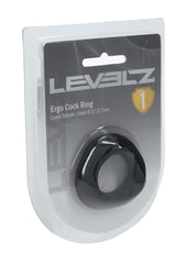 Levelz Ergo Liquid Silicone Cock Ring - Black