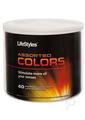 LifeStyles Assorted Colors 40 Premium Lubricated Latex Condoms - Assorted Colors - Bowl